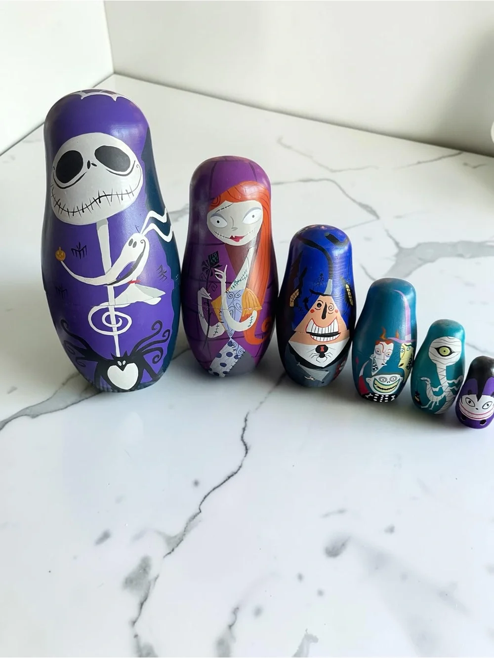 Walt Disney Gallery Nightmare Before Christmas Nesting Dolls Ltd Ed 2500